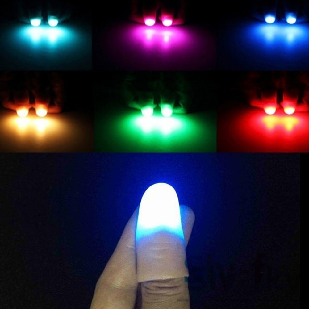코스트코크리스마스랜턴 캠핑알전구 불멍무드등 손가락 빛 2Pcs Magic Light Up Thumbs 손가락 트릭 나타나는 빛 닫기 최대 할로윈 파티... 