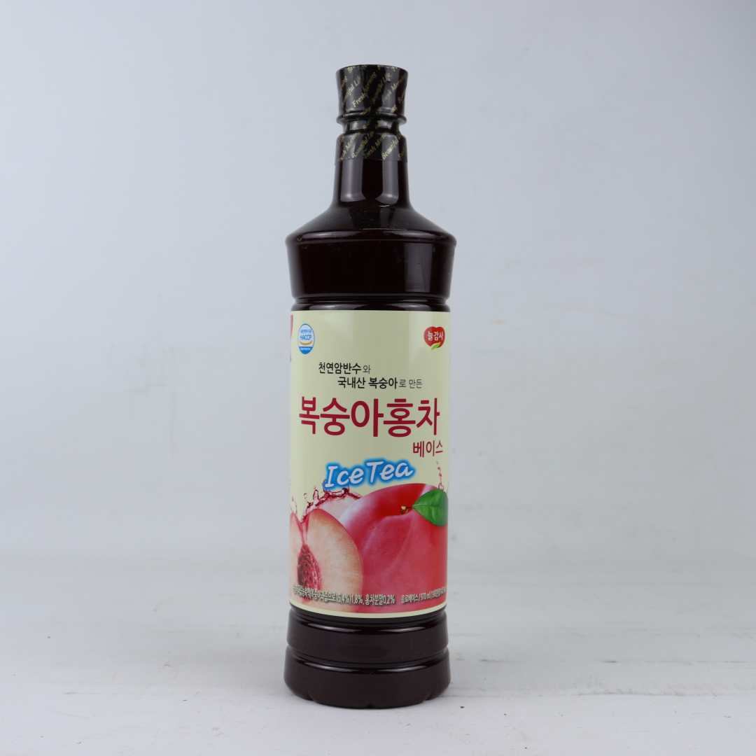 광야 복숭아 홍차 베이스 970ml : 온누리푸드