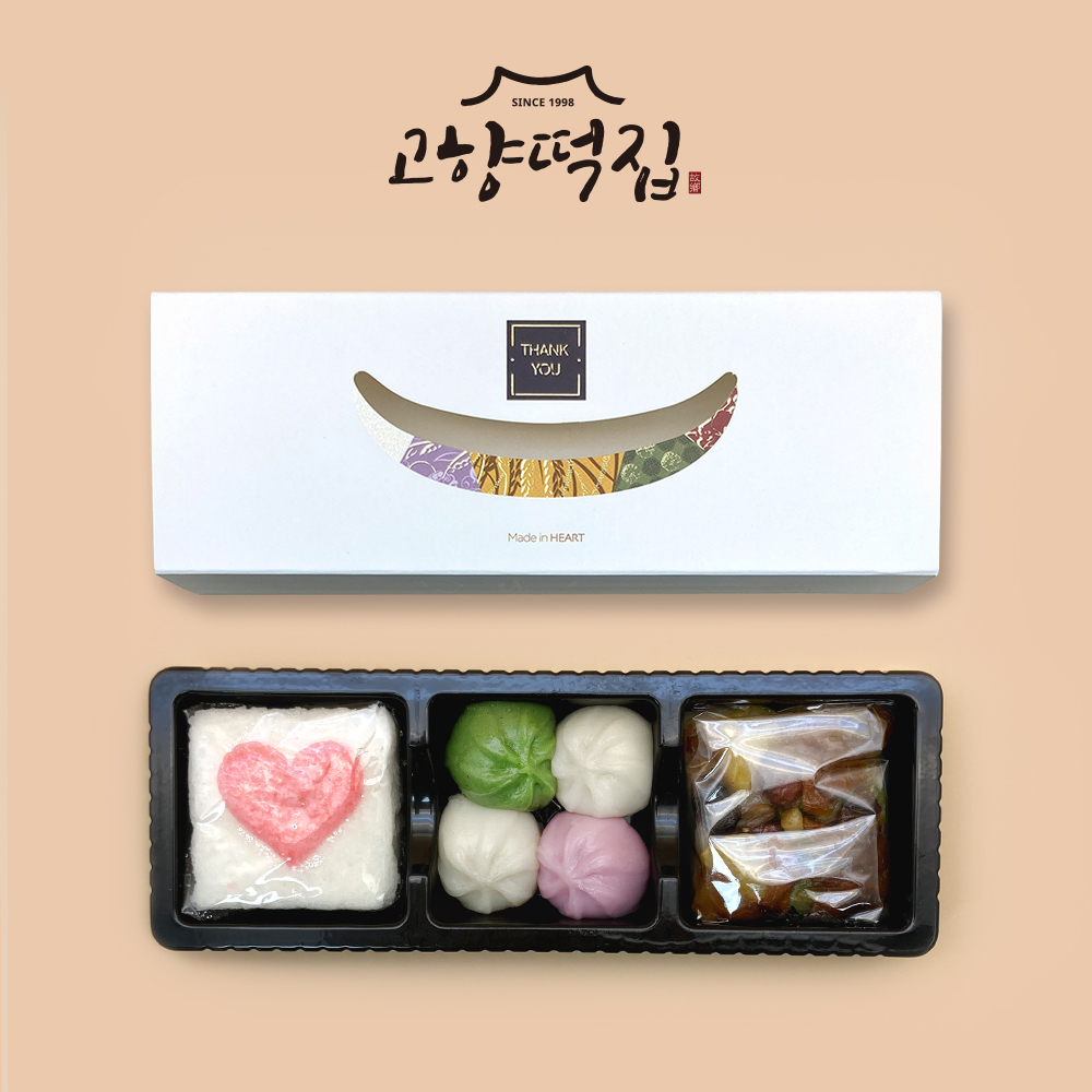 고향떡집 3구 답례 세트(백설기+꿀떡+영양찰떡) : 수유고향떡집