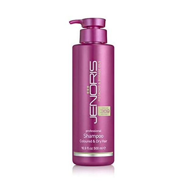 JENORIS 제노리스 컬러 & 드라이 헤어 샴푸 500ml + 헤어 트리트먼트 에센스 피스타치오 & 보라지 오일 10ml : 카디내추럴