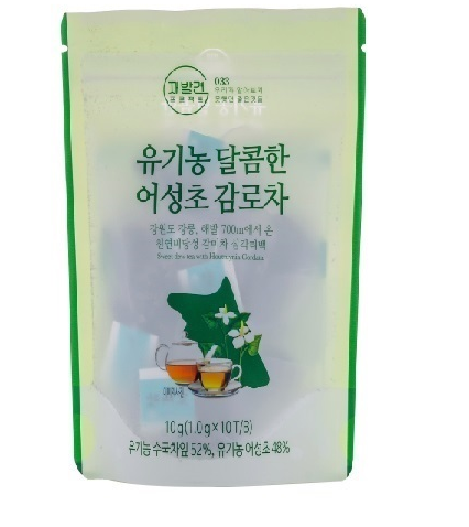 유기농 달콤한 어성초 감로차 10티백 비건식품인증 유기가공식품인증 : 농업회사법인 대관령에프앤비