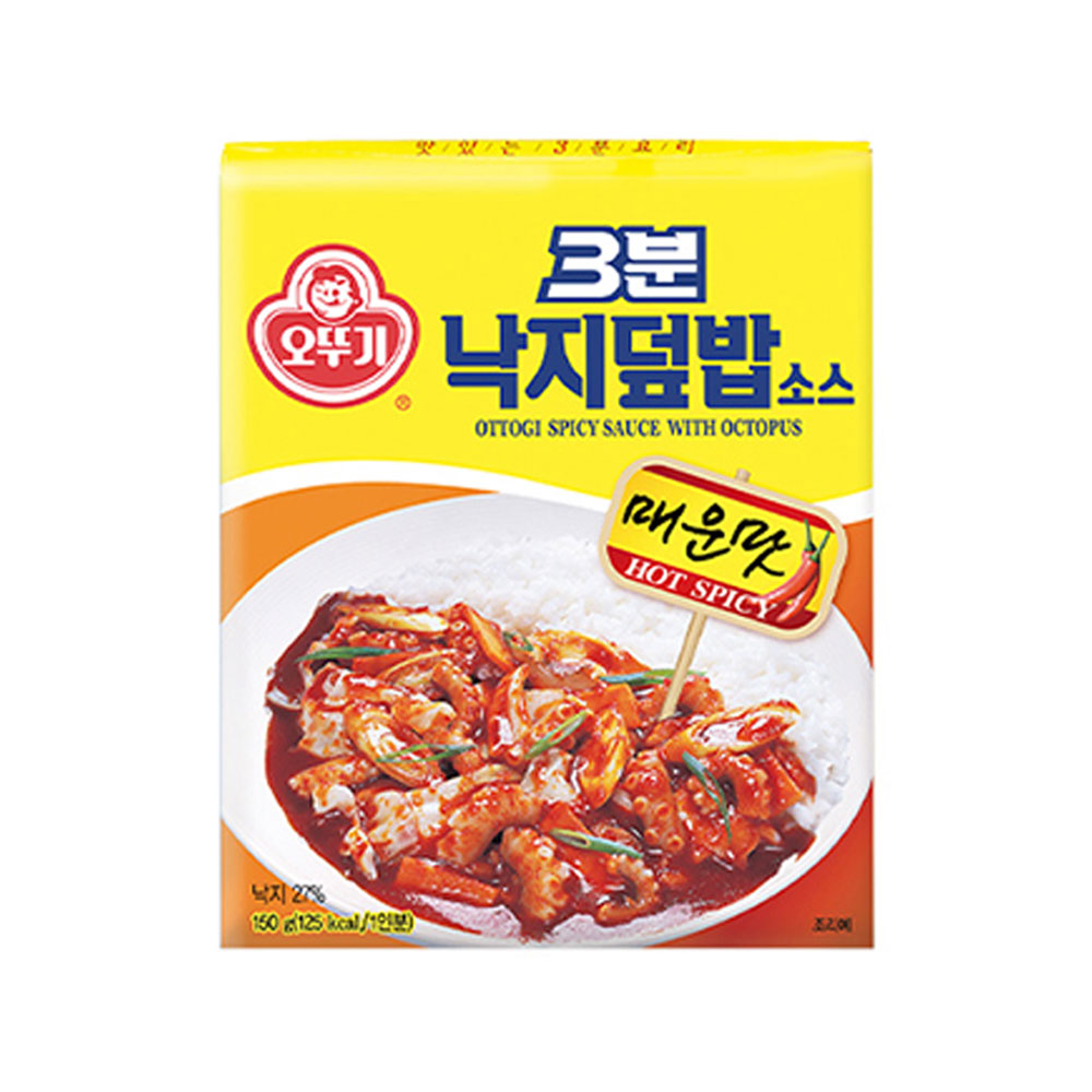 [소비기한 25년 1월 18일]오뚜기 3분 낙지 덮밥소스 150g : 리빙구네