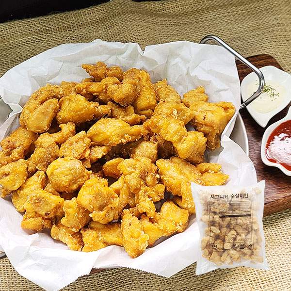 [이제이푸드스토리] 시그니처 순살치킨 가라아게 1kg 맘스터치 : 이제이 푸드스토리