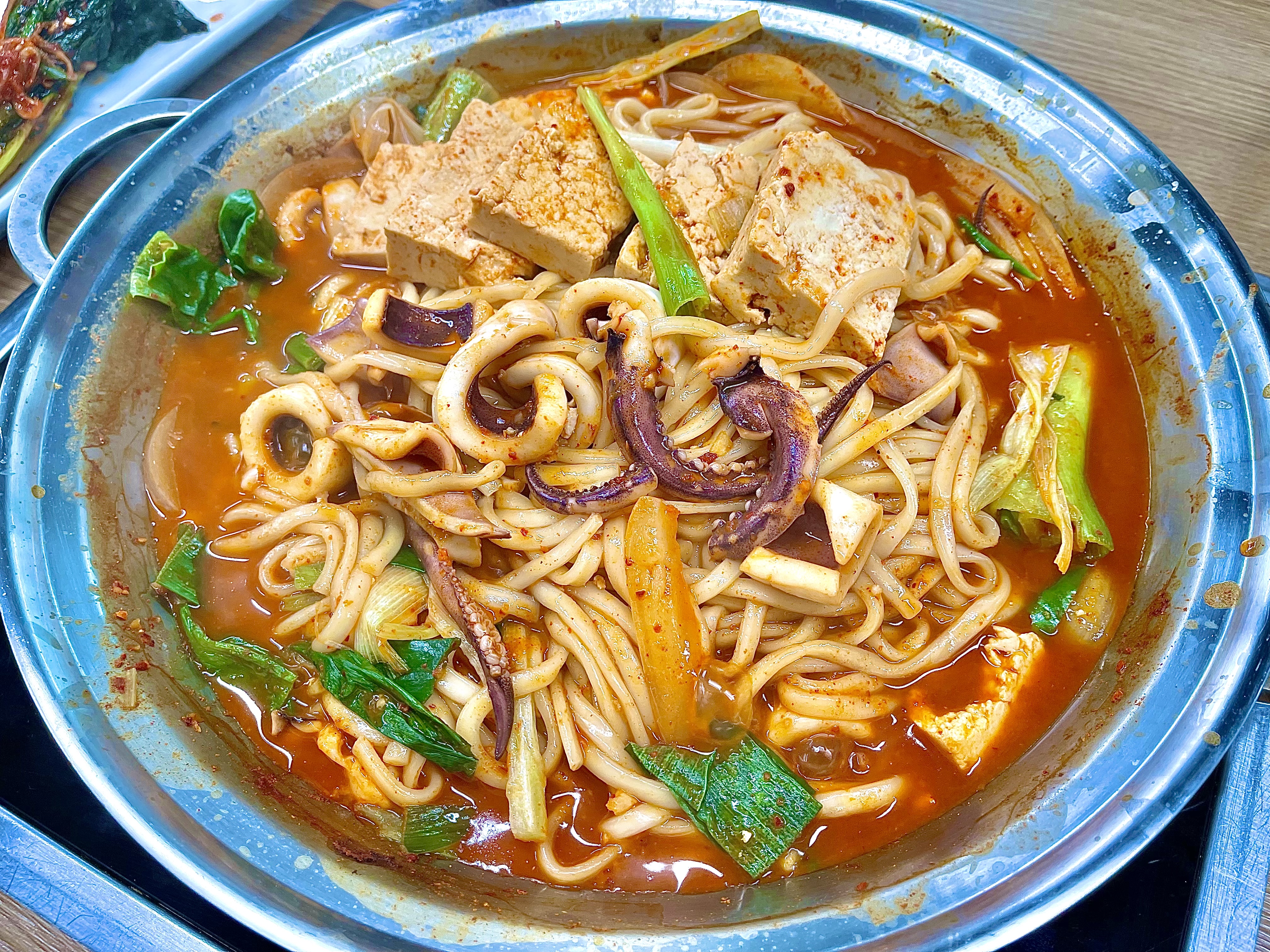 25년전통 칼국수맛집 예전칼국수 오징어두부두루치기국수(2인분) 밀키트 캠핑음식 쉬운요리 : 예전칼국수