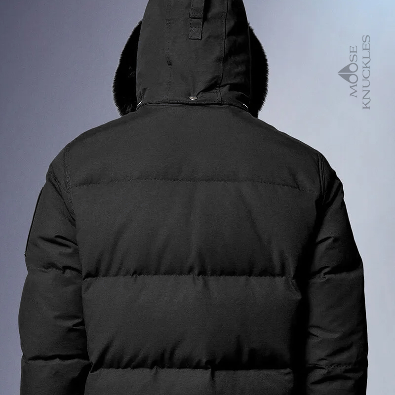 무스너클 22FW 3Q 컨템포러리 슬릭 블랙퍼 패딩 BK : SOMETHING4U