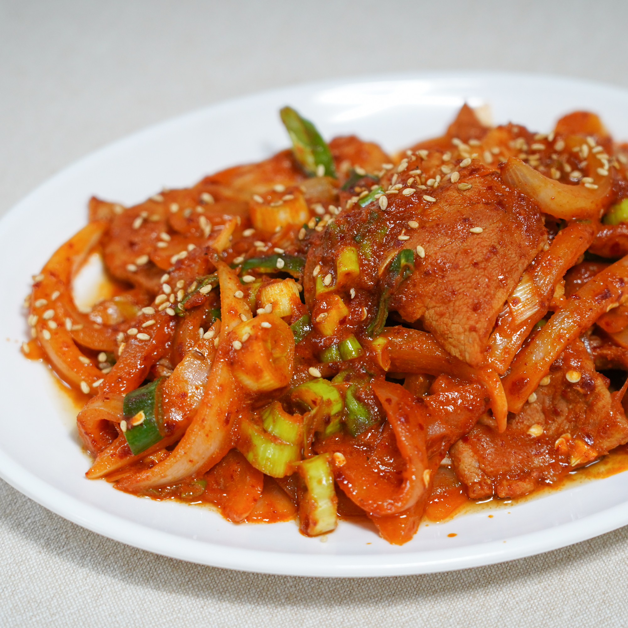 [광진구 배달] 매콤달콤한 제육볶음 (1인분) [영동교 푸지메] : 동네시장 장보기