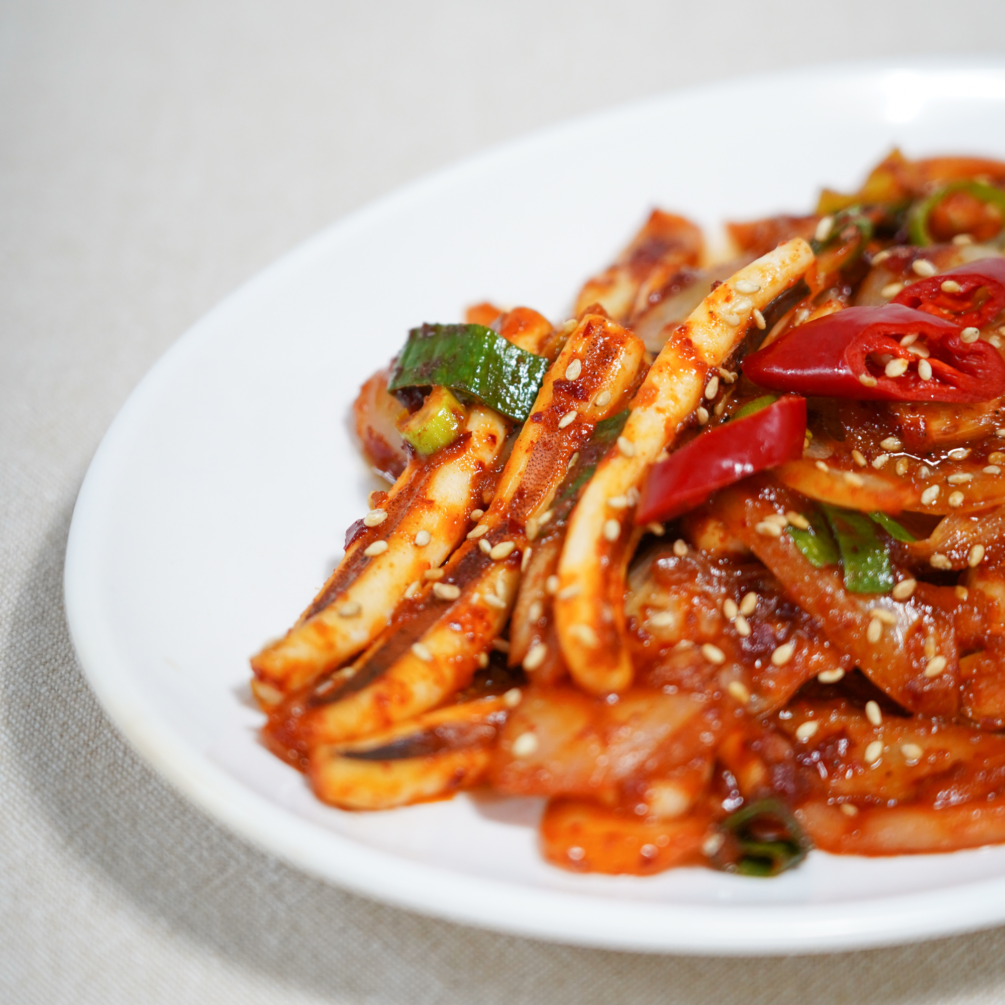 [광진구 배달] 매콤한 오징어볶음 (1인분) [영동교 푸지메] : 동네시장 장보기