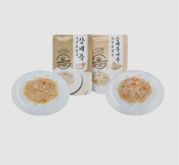 애견보양식 2종 택 삼계죽80g ,삼계북어죽80g / 강아지영양간식 : 댕냥
