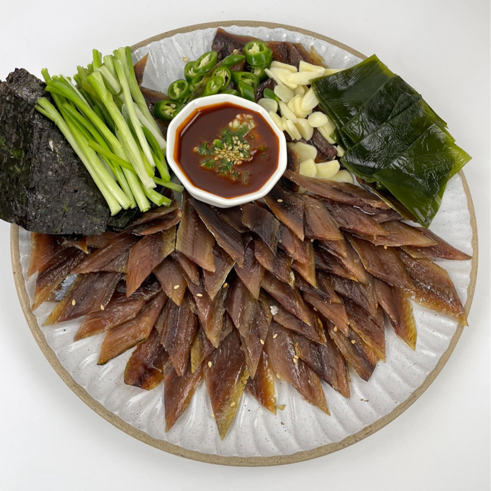 포항 구룡포 체철 꽁치 과메기 야채세트 : 푸짐한곳간