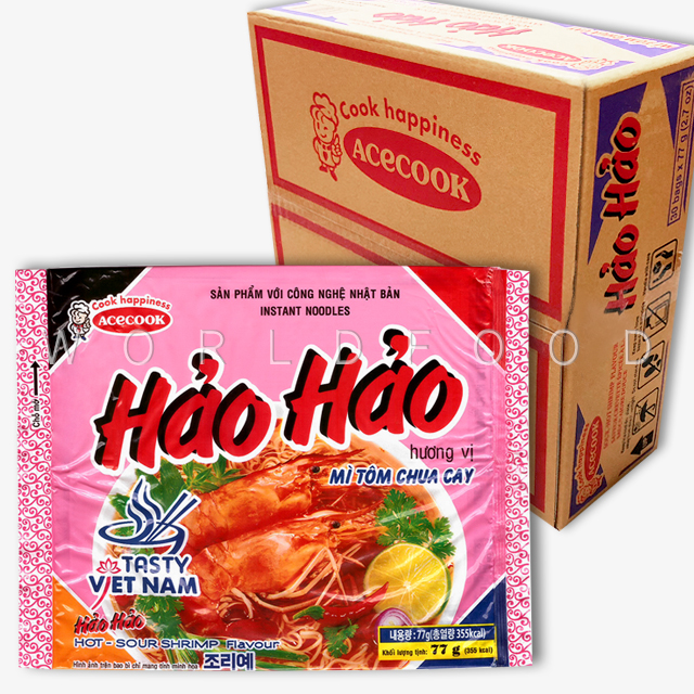 베트남라면 에이스쿡 하오하오 HAOHAO 새우라면 박스(30개입) : 월드푸드
