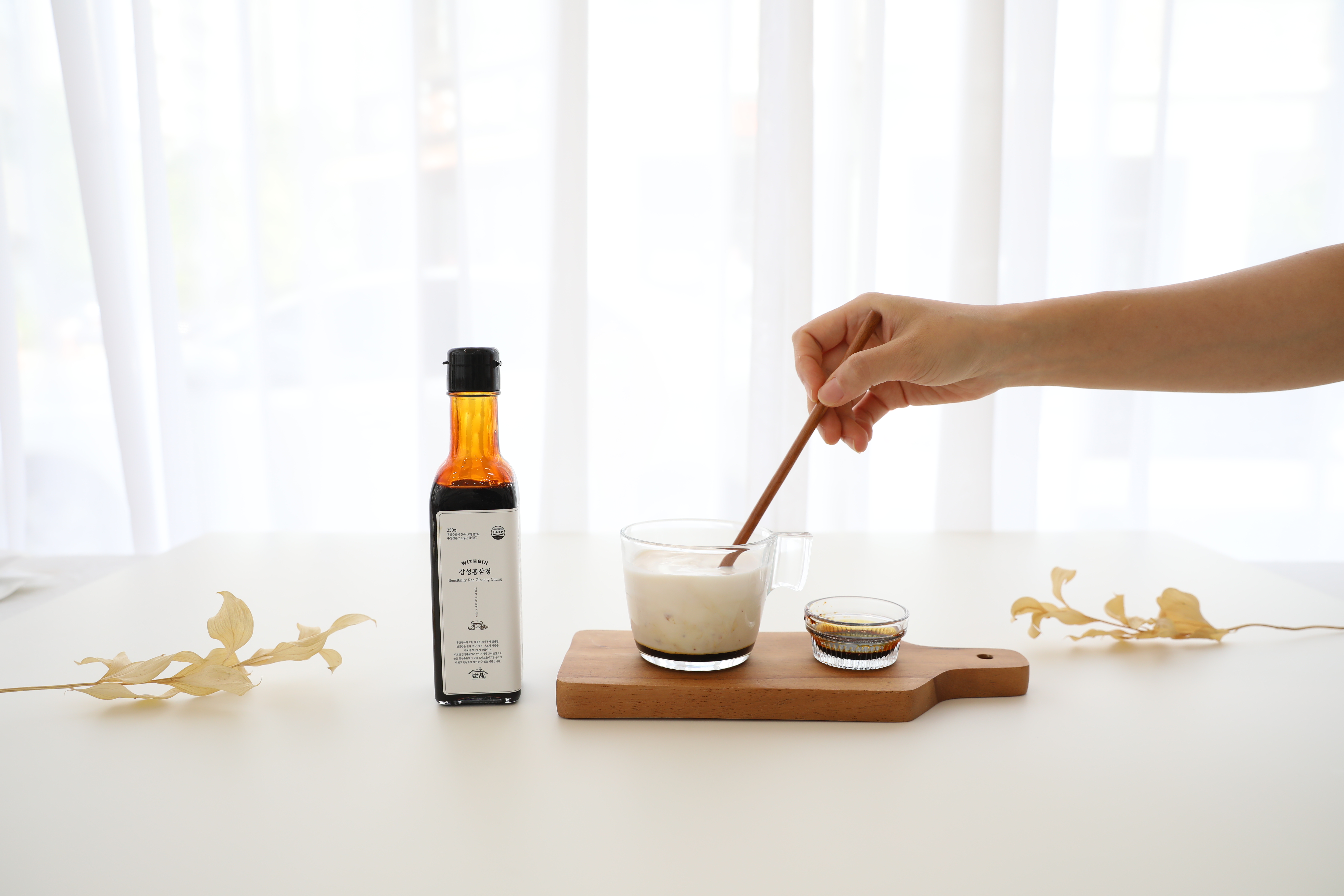 홍삼천하 감성홍삼청 250g 1병 음료베이스 라떼용 홍삼청 : 금산홍삼천하