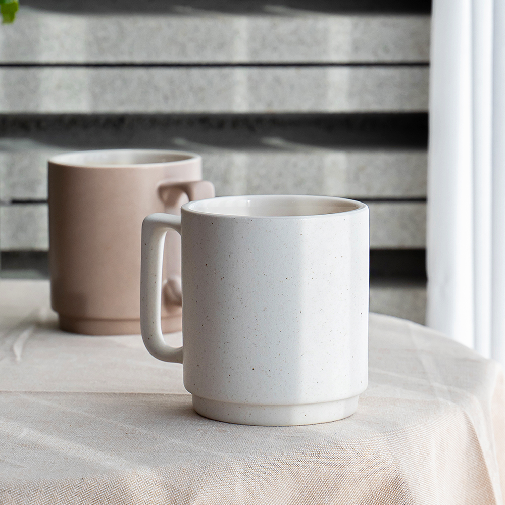 Mano 빈티지 카페 예쁜머그잔 점박이 물컵 400ml [국내직접생산] 선물용 : manocup