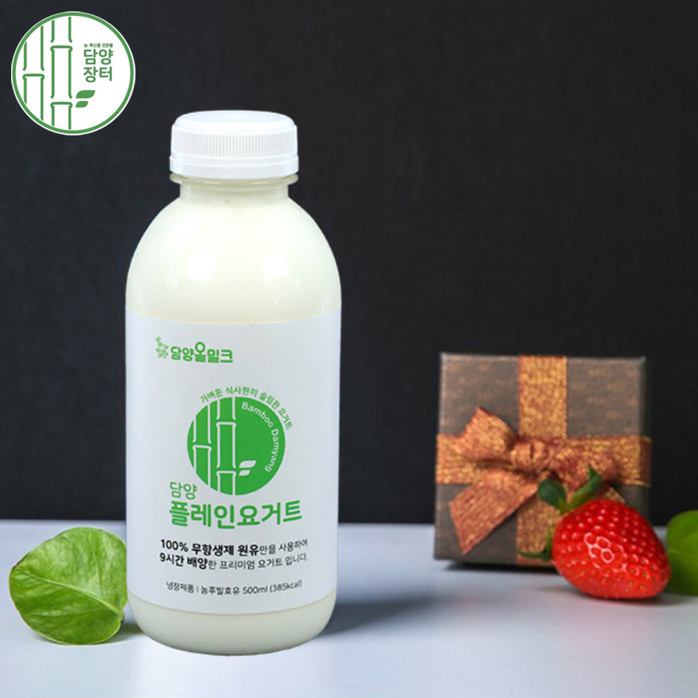 [담양올밀크] 또요 플레인 요거트 500ml X 3병 / 1000ml X 2병 : 담양장터