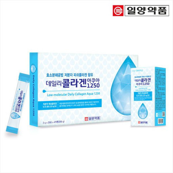 일양약품 데일리콜라겐아쿠아 1250 x 3박스 효소분해공법 저분자 피쉬콜라겐 간편 스틱타입 : 비즈니스 솔루션