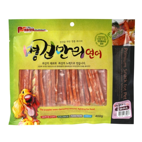 명견만리 강아지 사사미 간식 대용량 강아지 간식 소고기 큐브, 400g, 5개 : 위아펫
