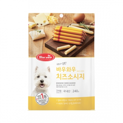 강아지 바우와우 치즈 소세지 14개입 영양만점 간식 : 댕냥아놀자