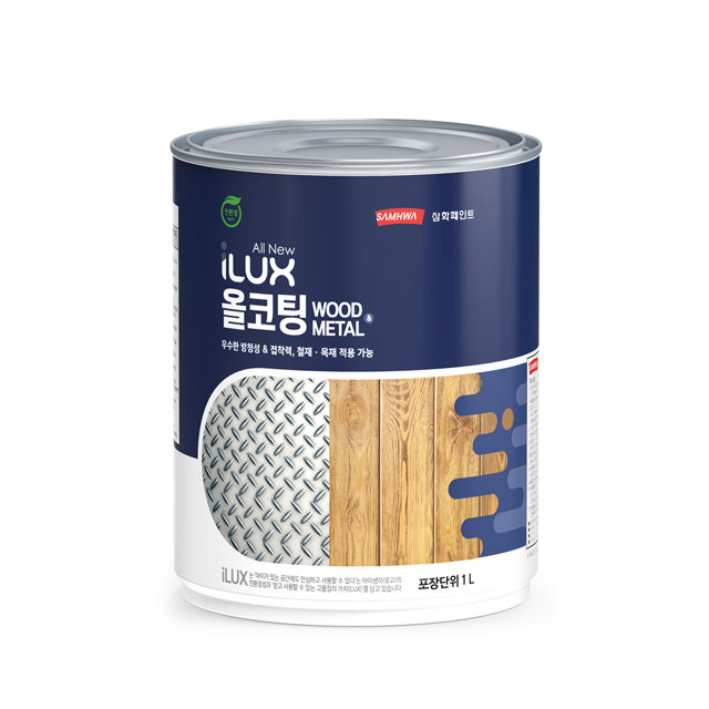 삼화 셀프페인트 방문 몰딩 목재 가구 철재 친환경페인트 올코팅 무광 백색 1L : 조이페인트