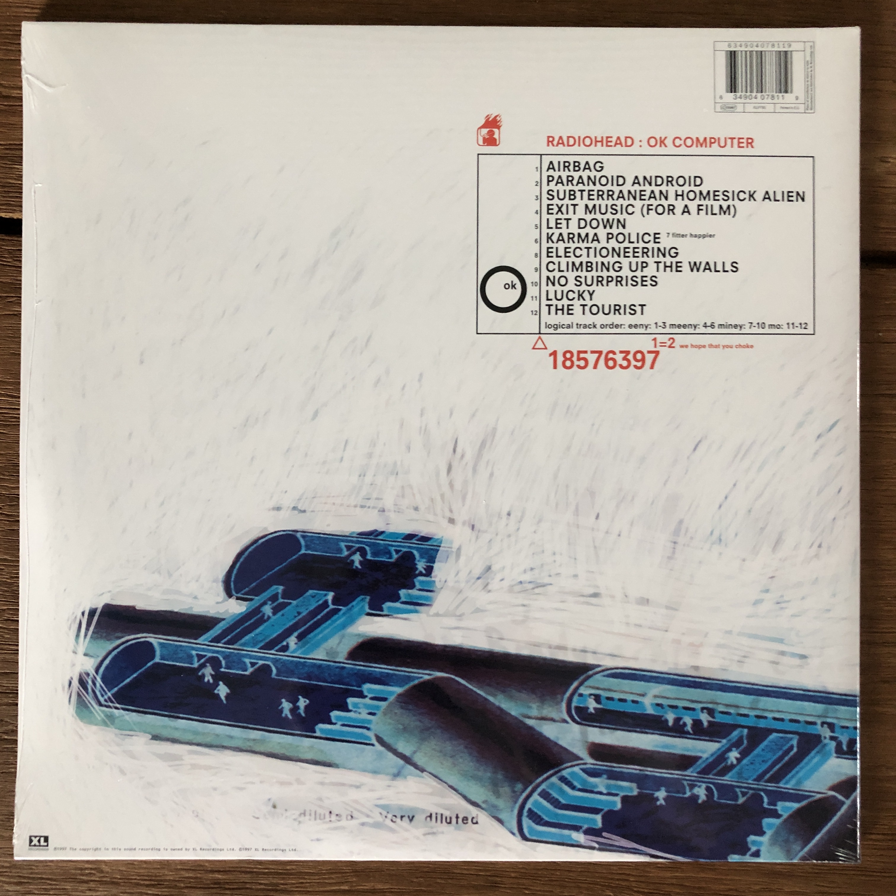 [미개봉 2016년 발매반 2 LP] RADIOHEAD 라디오 헤드 - OK COMPUTER (오케이 컴퓨터) / Thom Yorke 톰요크 [명반 엘피] : KoreanVinyl