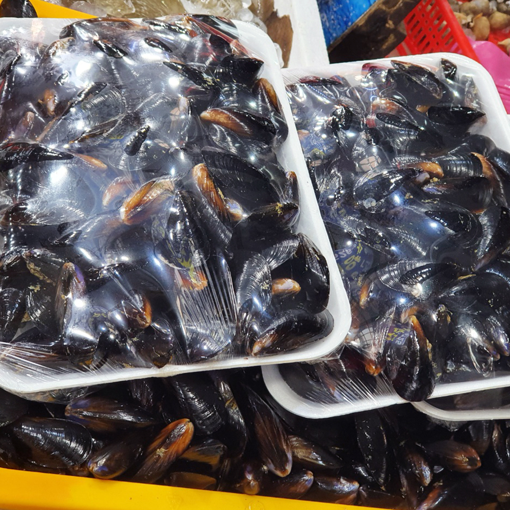[대전 중구 배달] 싱싱 손질 홍합 1kg [태평 대양수산] : 동네시장 장보기