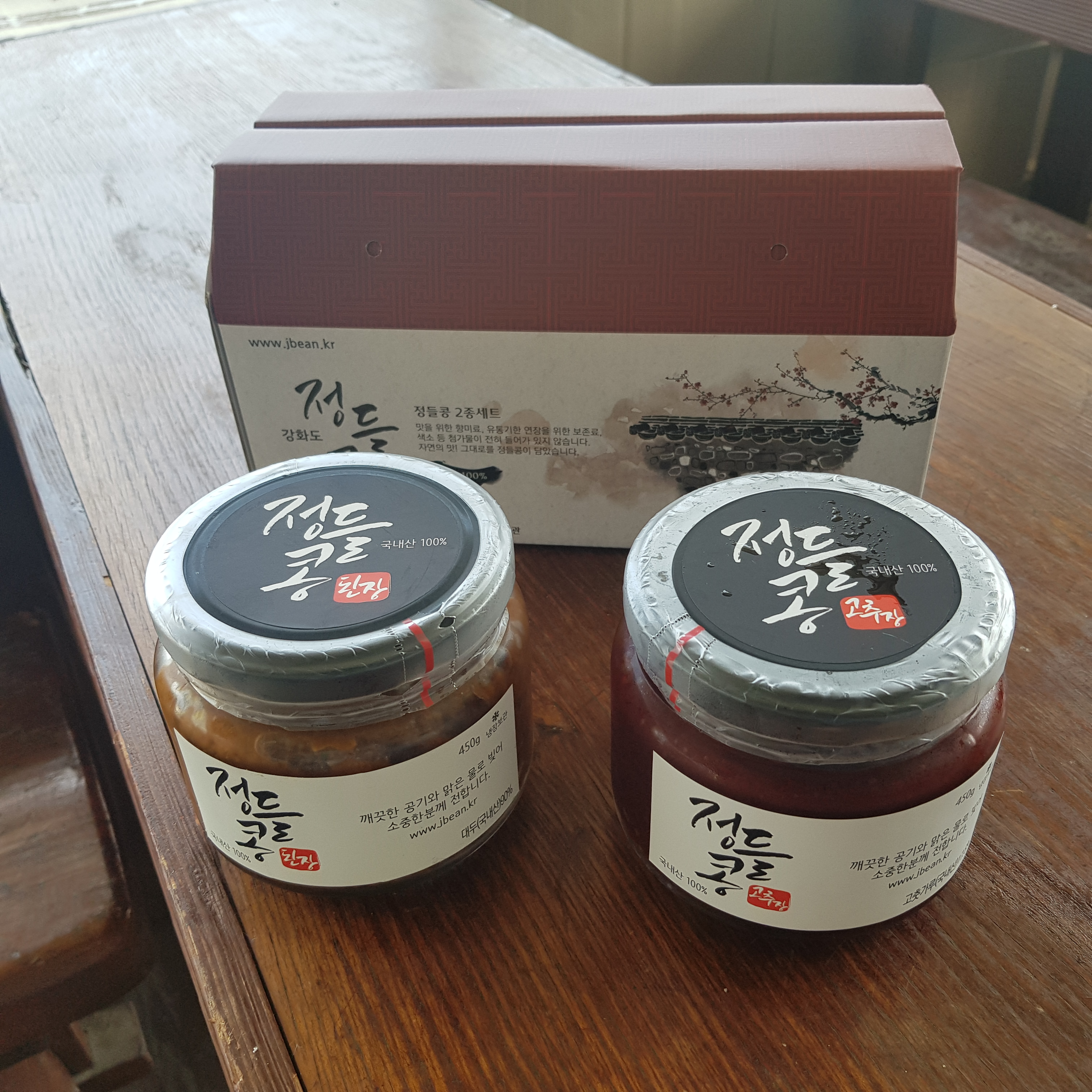 정들콩전통장세트3종(된장+고추장+간장) : 인천로컬푸드협동조합