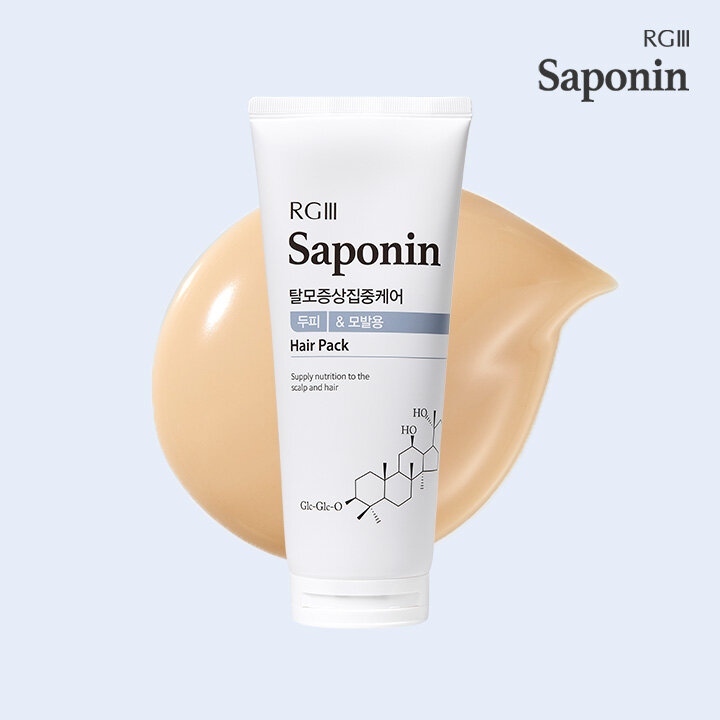 알지쓰리 사포닌 탈모증상집중케어 헤어팩 200ml (두피모발용)_미판매 : 신세계라이브쇼핑