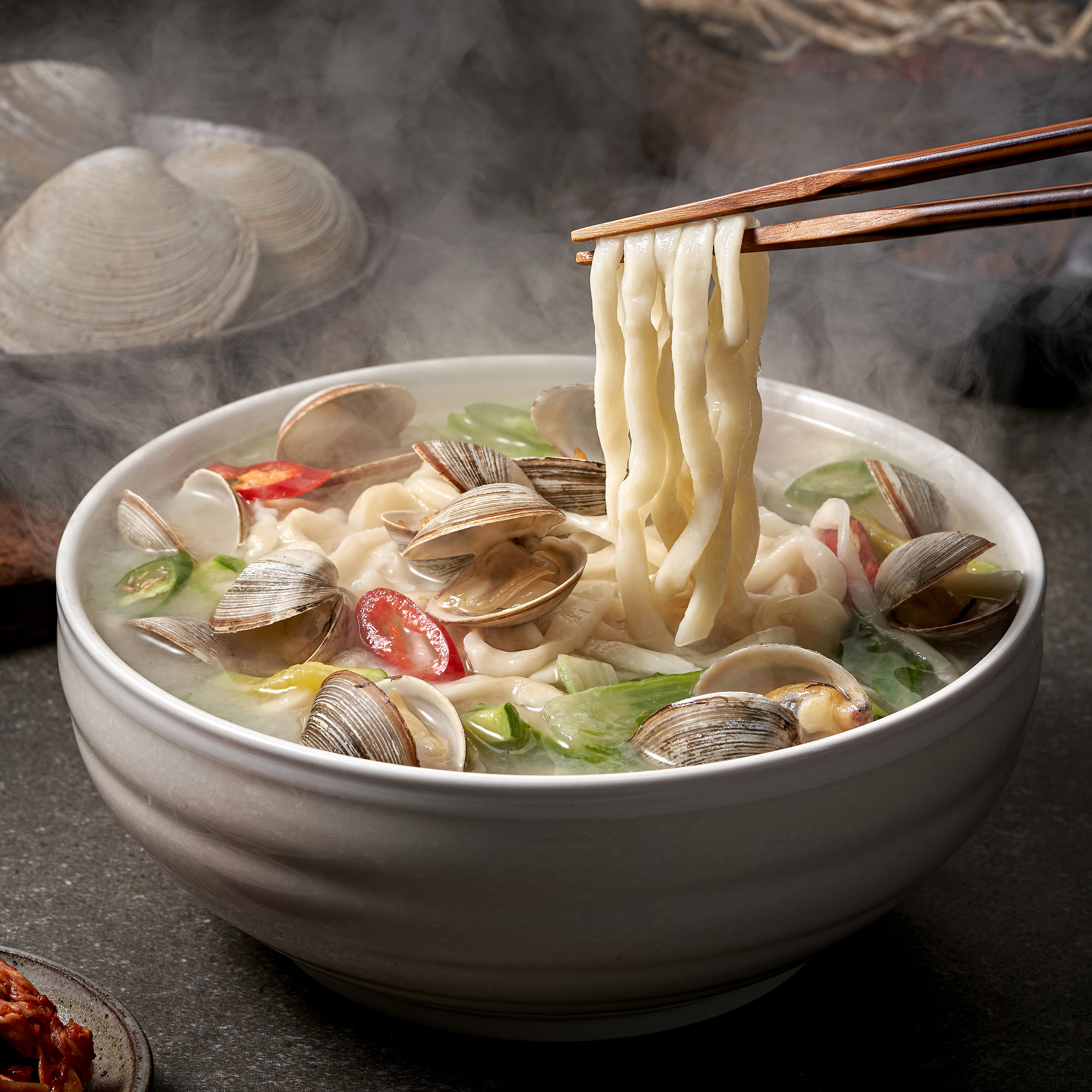 조조칼국수 캠핑음식 밀키트 해물 동죽 요리 2-3인분 : 조조칼국수