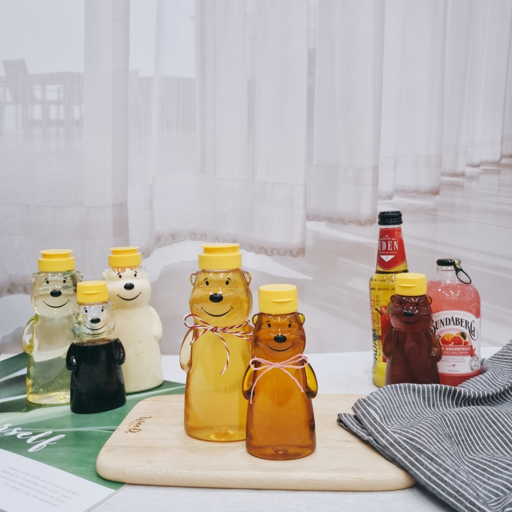 곰돌이소스통 5개 (대) 휴대용 밀폐 양념통세트 조미료통 소스병 : 키친코디
