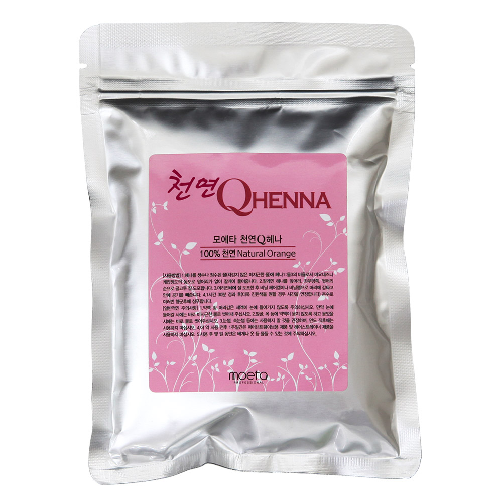 모에타 천연 Q 헤나 100g 순한 헤나가루 셀프 염색 건강한 새치 염색 : 모에타