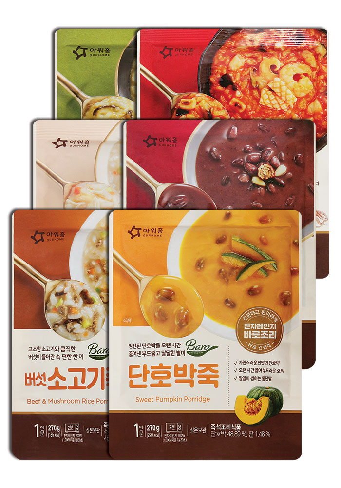 아워홈 바로조리 죽 270g 6종 : 더마트