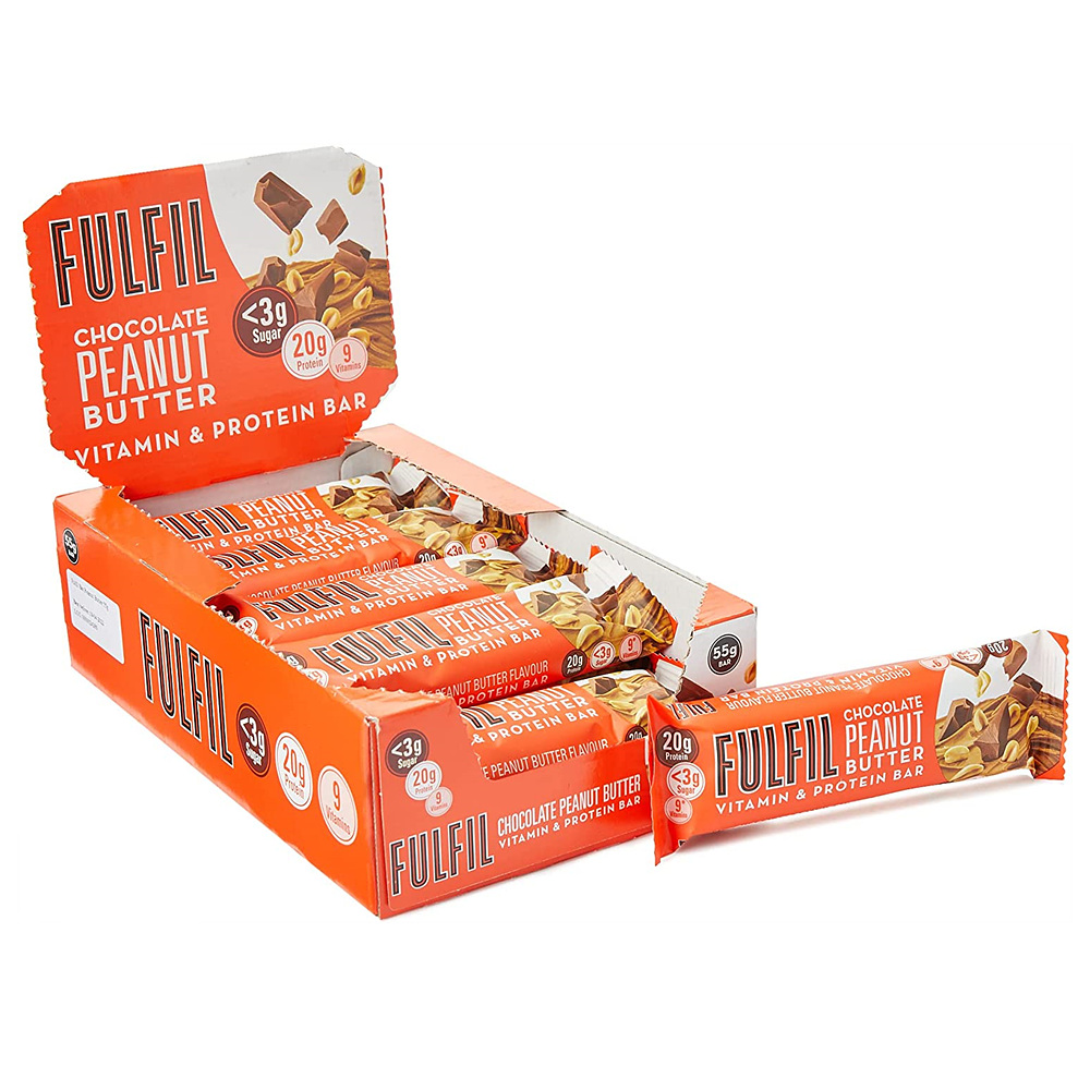 FULFIL Vitamin and Protein Bar Chocolate Peanut Butter 풀필 비타민 앤 프로틴 바 초콜릿 피넛 버터 15개입 : 글로벌스타샵