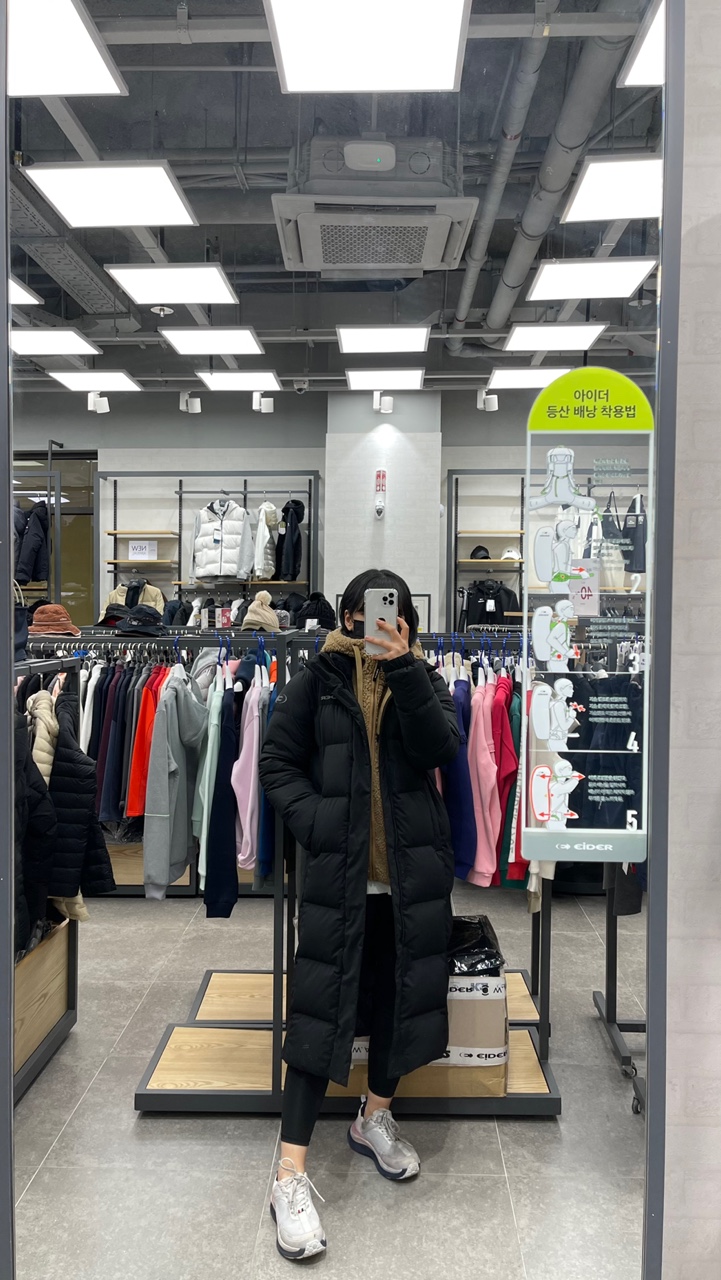 아이더 베키 남녀공용 롱 구스다운 자켓 (DMW21540) : 아이더 롯데기흥점