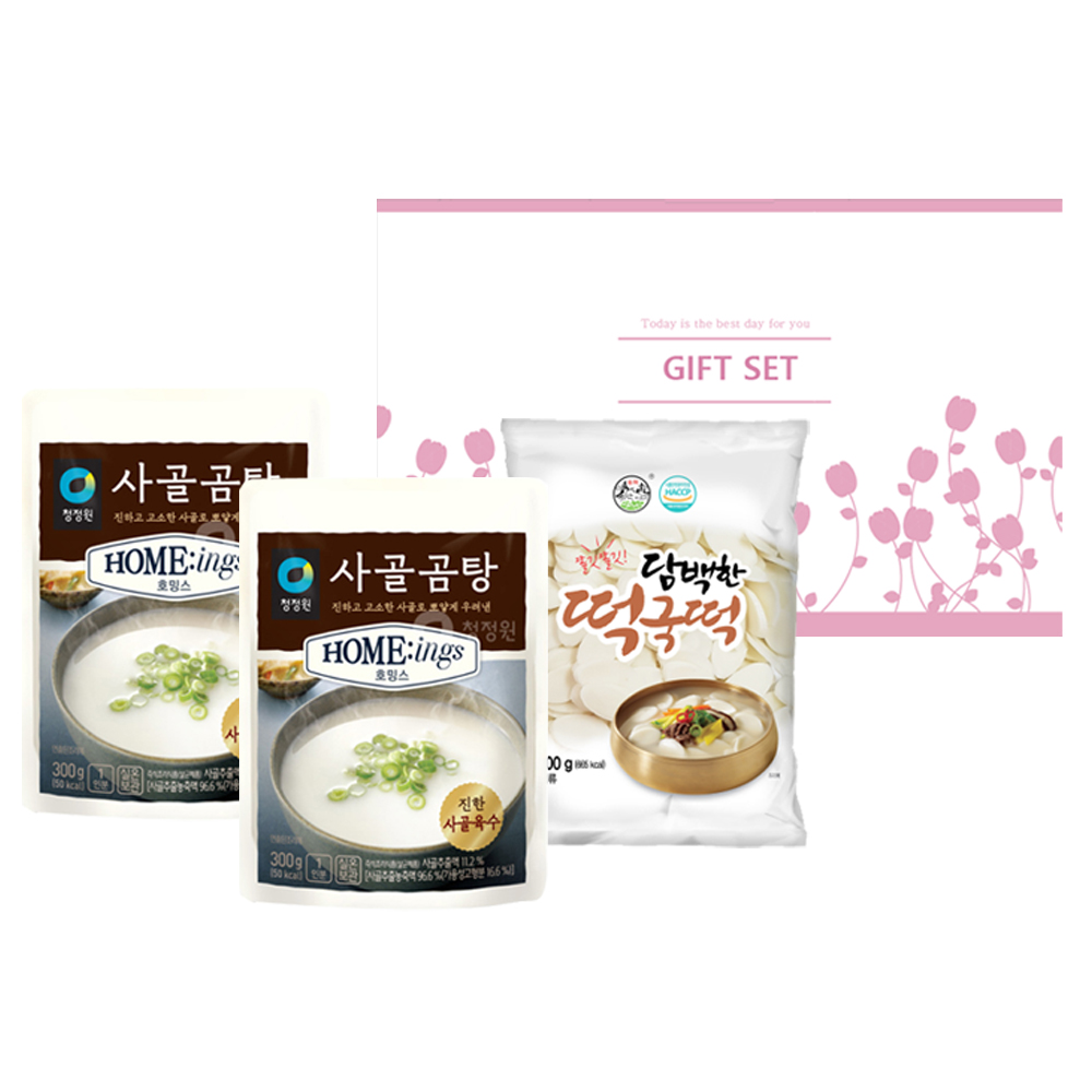 보담 기프트 세트 혼밥 선물 판촉 떡국 사골 따끈한밥 신라면 : 더마켓코리아