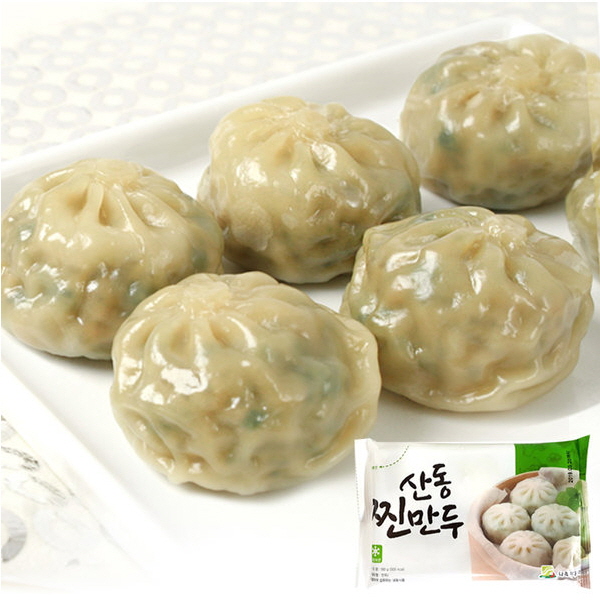산동 포자찐만두(6입 /180g)/렌지 2분OK : 미소푸드