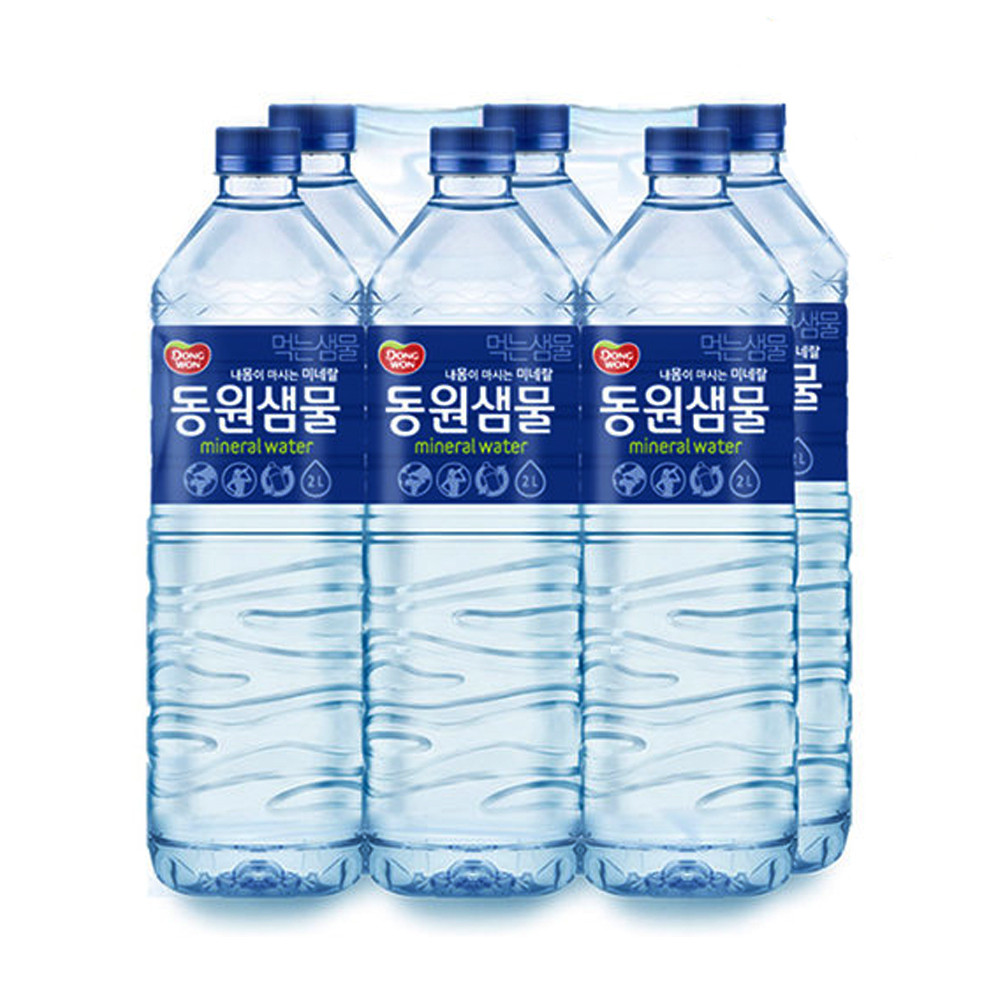 동원샘물 2L 무라벨 생수 6개 안전한 물 배달 가정용 정기배송 : 코스트코이케아