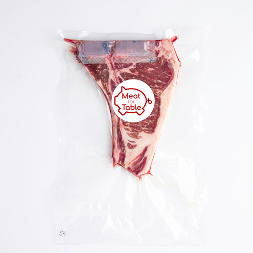 리얼 티본스테이크 5cm 1kg 엘본스테이크 T본 포터하우스 : 미트포테이블