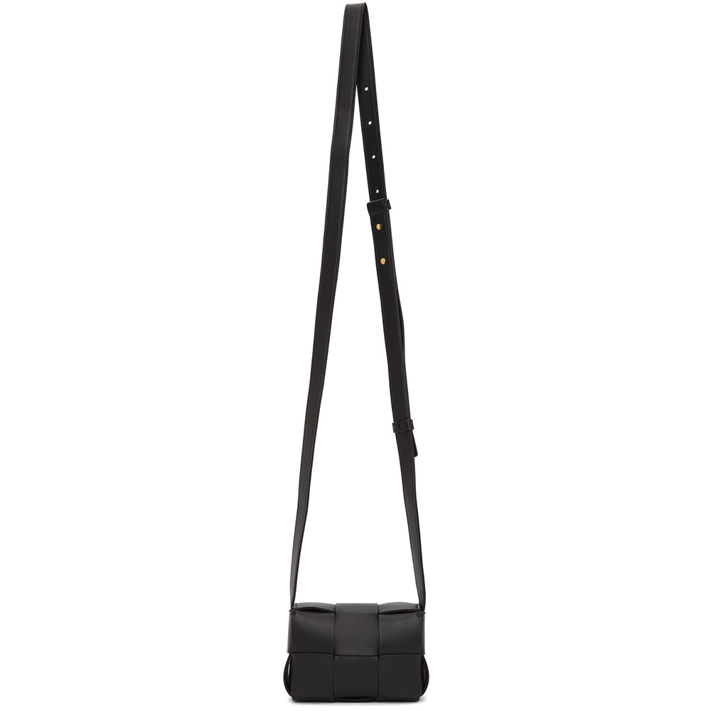 [BOTTEGA VENETA] 보테가베네타 카세트 미니 인트레치아토 가죽 크로스 백 블랙 : MANTER