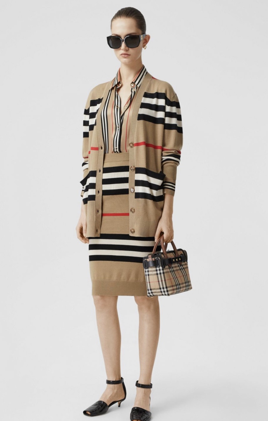 [BURBERRY] 버버리 여성 20SS 하우스 체크 메리노 울 가디건 베이지체크 8016169 : 빅엉클
