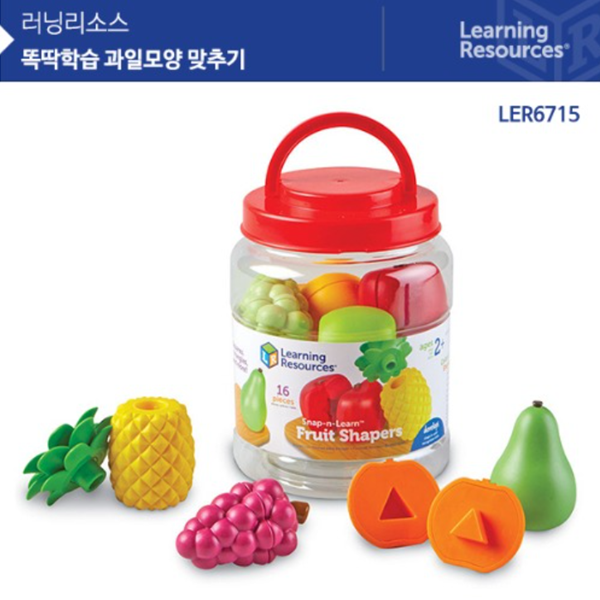 러닝리소스 LER6715 똑딱학습 과일 모양 맞추기 : 드림앤아이디어
