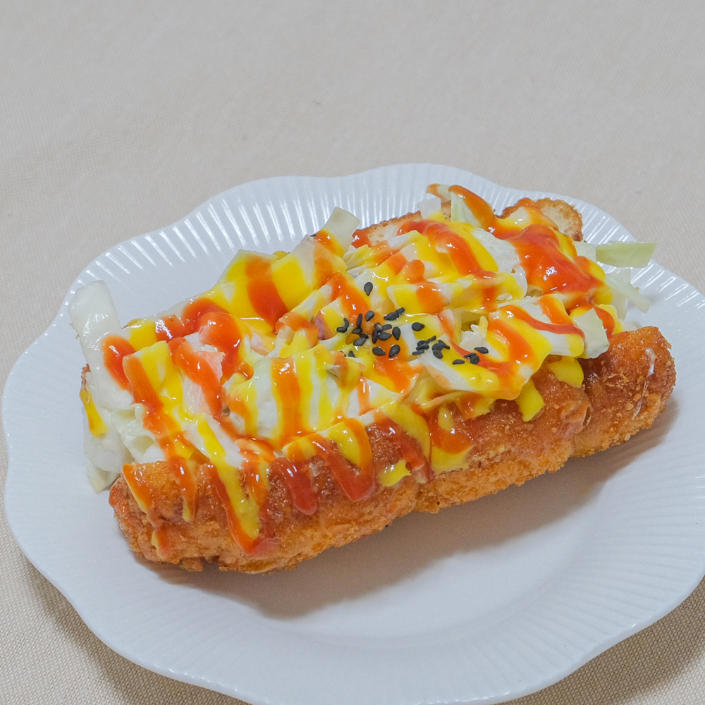 [진주시 배달] 간편하게 먹기 좋은 사라다빵 1개 [진주중앙 행운분식] : 동네시장 장보기