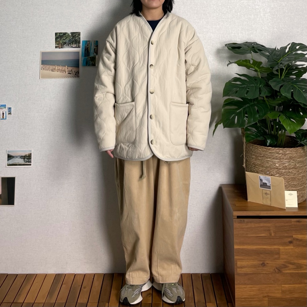 남성 경량 양털 퀼팅 뽀글이 덤블 점퍼 누빔 숏 패딩 깔깔이 시티보이 아메카지 룩 할매니얼 : 세미카지