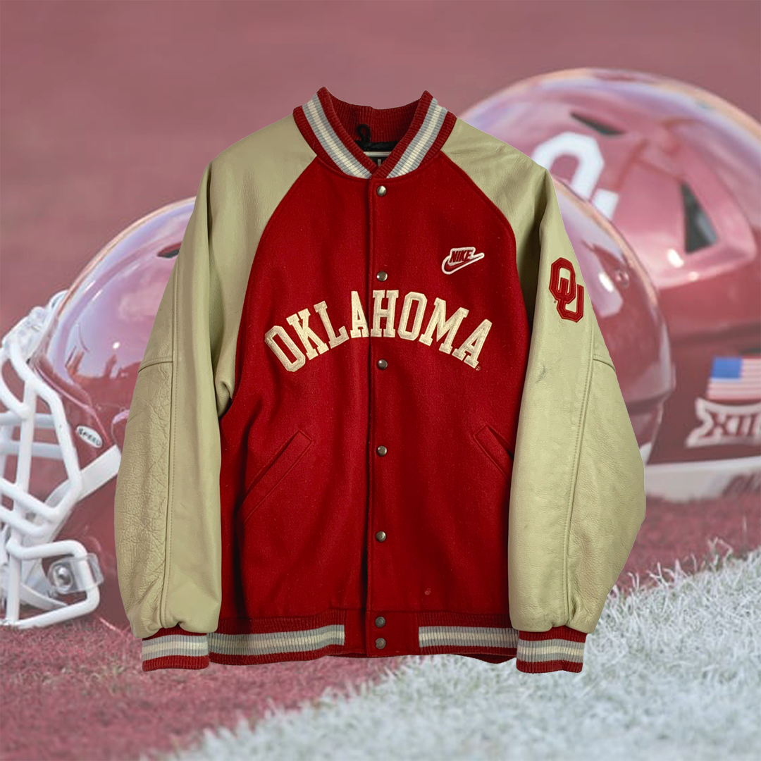 Y2K OKLAHOMA SOONERS NIKE Varsity Jacket : 피버 체이서스