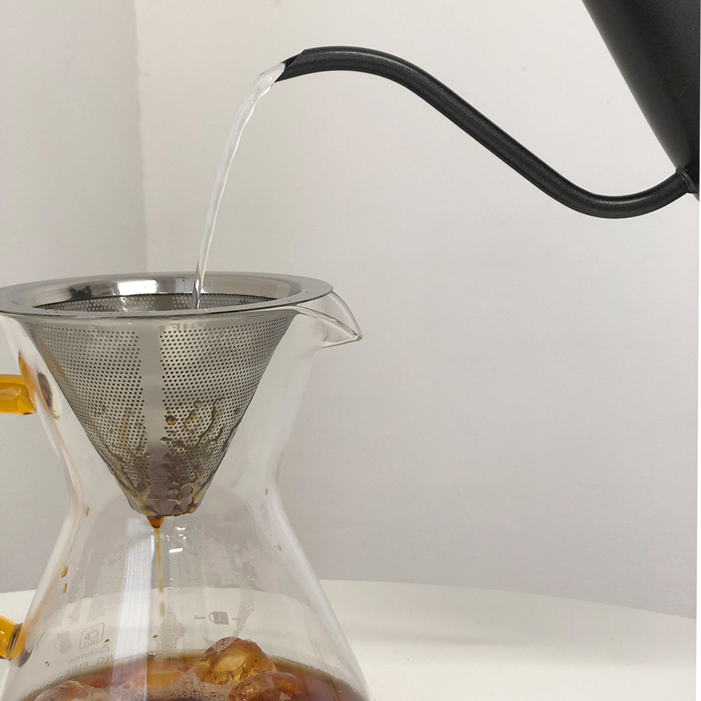 송천커피상회 드립포트 커피주전자 테프론블랙 600ml : 송천커피상회