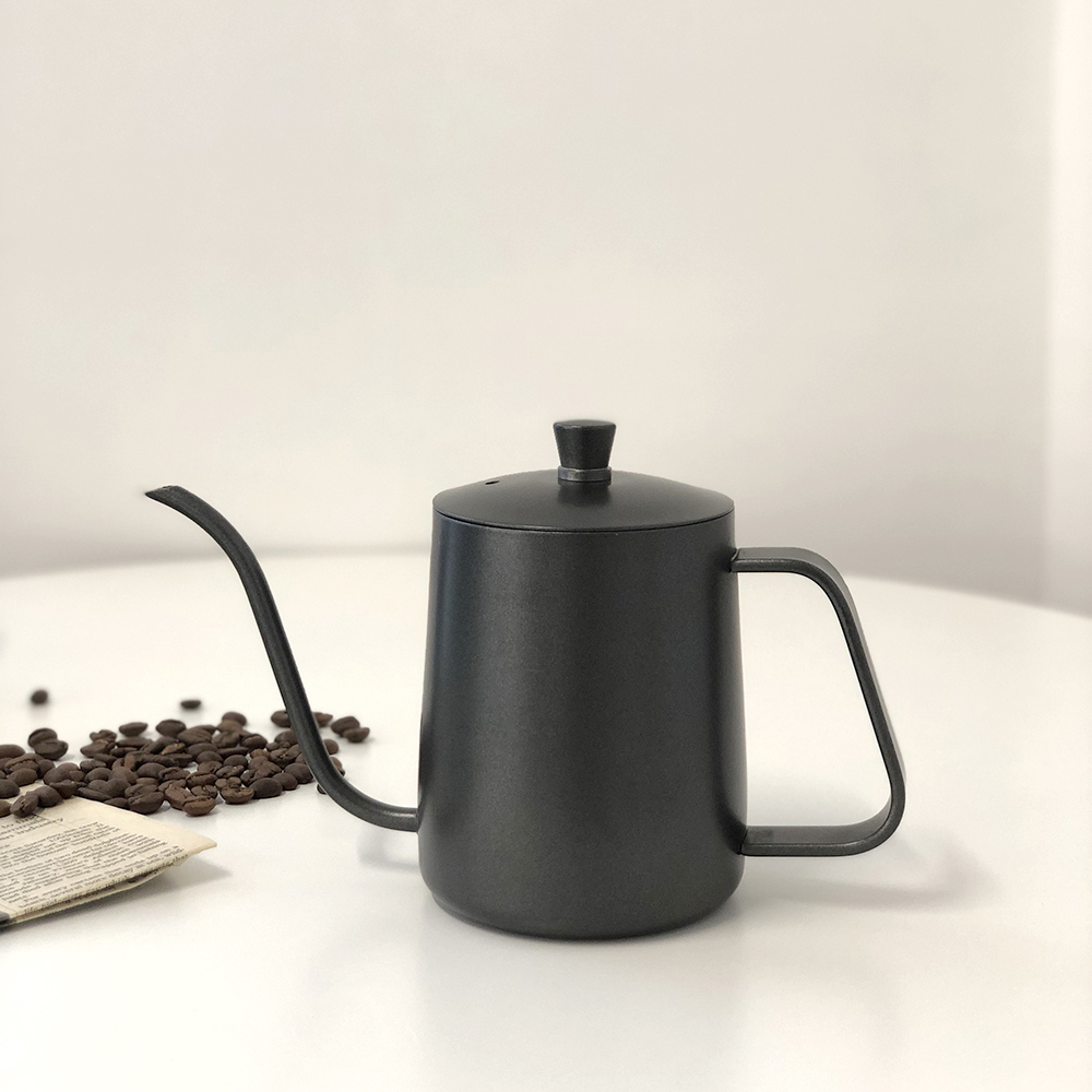 송천커피상회 드립포트 커피주전자 테프론블랙 600ml : 송천커피상회
