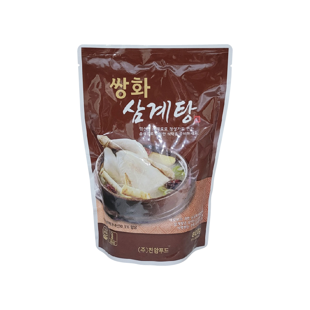 천암푸드 정성가득 쌍화 삼계탕 800g : 랜선N마트