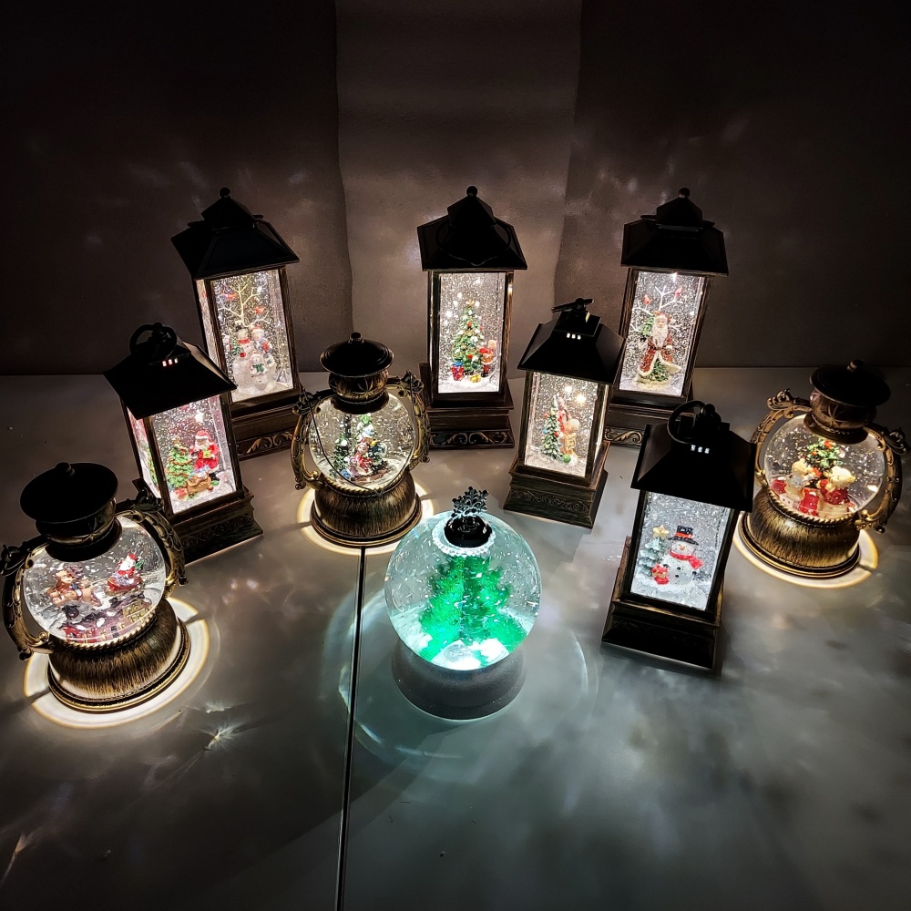 LED 사각랜턴 크리스마스 워터볼 스노우볼 오르골 선물 장식소품 : 오르골만듦