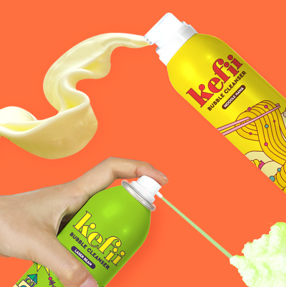 1+1 케피 버블클렌저 누들 레이저 300ml 올인원 유아 바디워시 : 제로파운더스