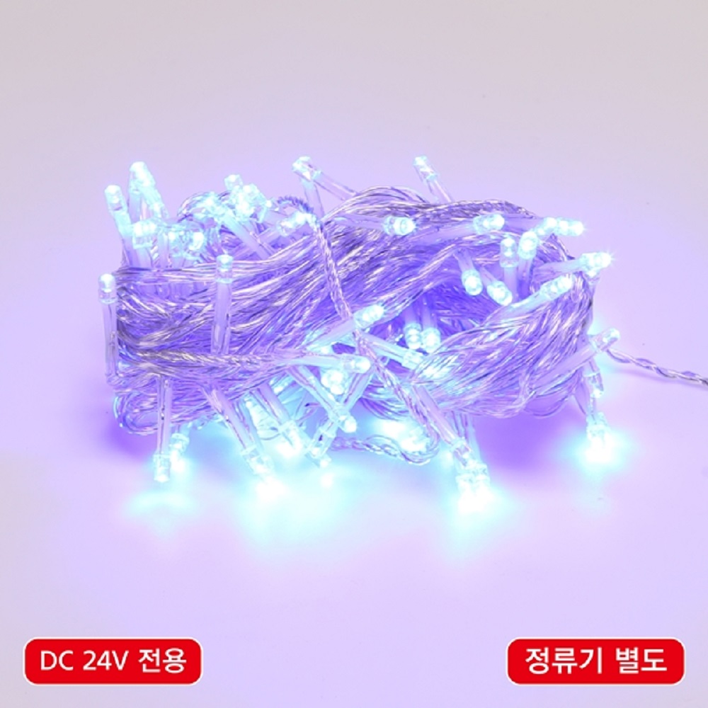 LED 크리스마스 트리등 장식 전구 조명 은하수 미니 꼬마 무뚜기 캠핑 백색 투명선96구 : 전기다모아