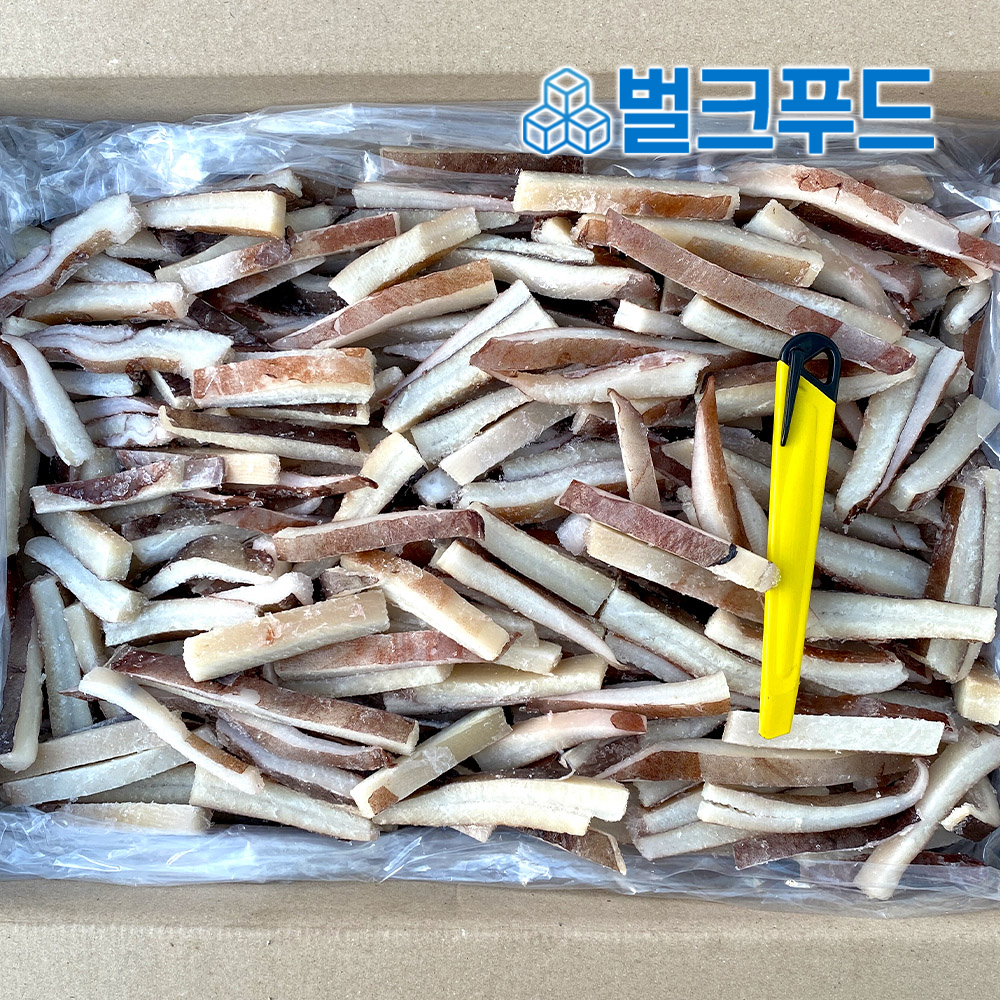 대왕오징어 귀채 18kg 대용량 냉동오징어채 : 벌크푸드