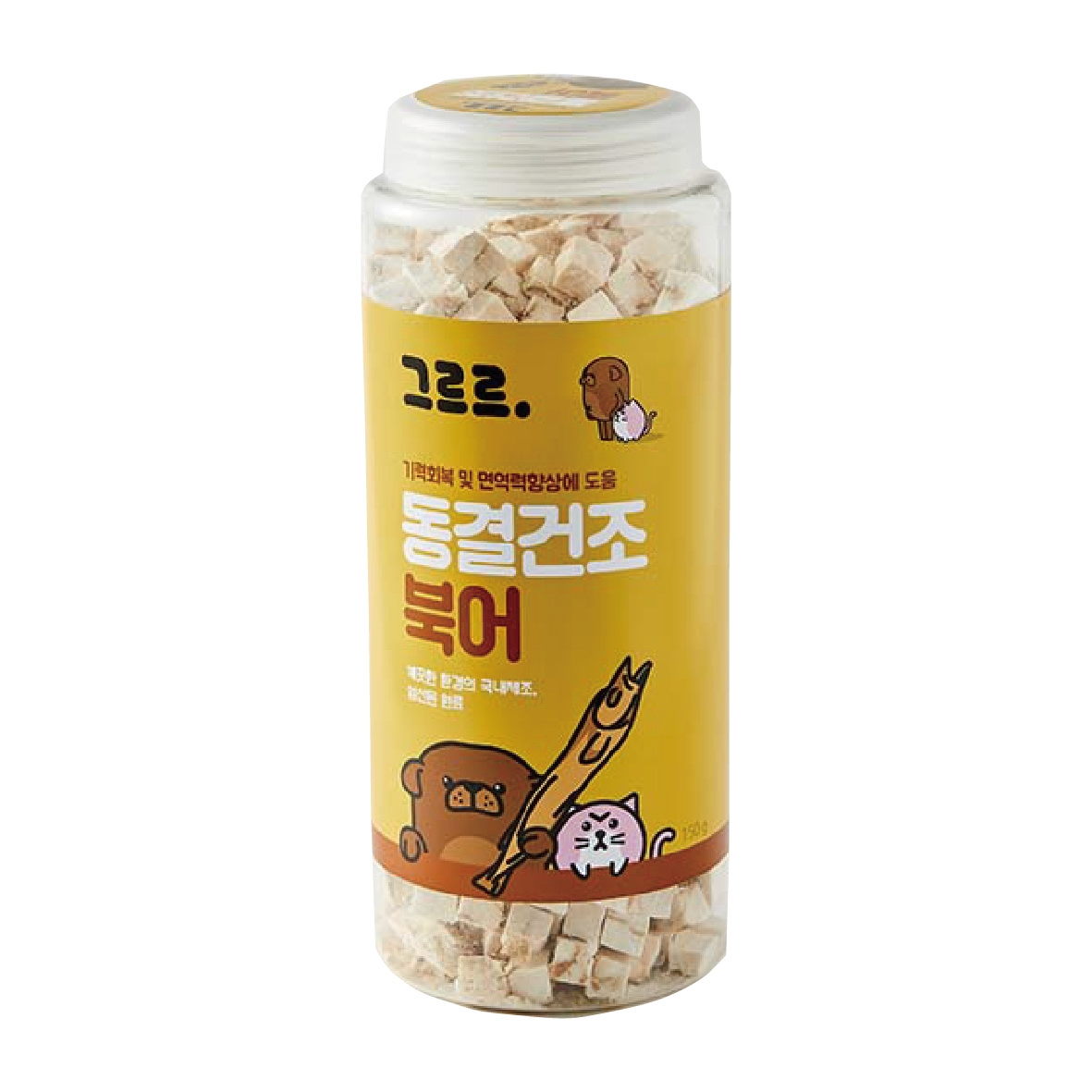 [유통기한임박] 그르르 강아지 대용량간식 한우 허파 120g : 전국구고양이