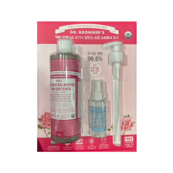 JCP 닥터브로너스 로즈 밸런싱 스킨 소프트너 475ml(건성) : 주식회사 제이씨엠컴퍼니